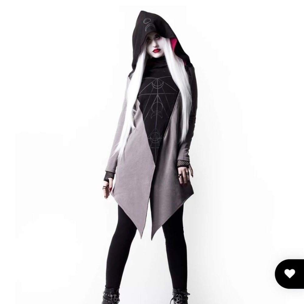 Moon Ritual Cardigan w/ Oversized Hood
